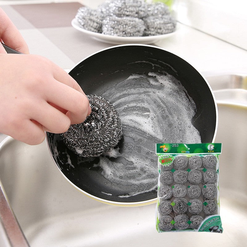 Kitchen Cleaning Supplies - High Zinc Steel Scrubbers