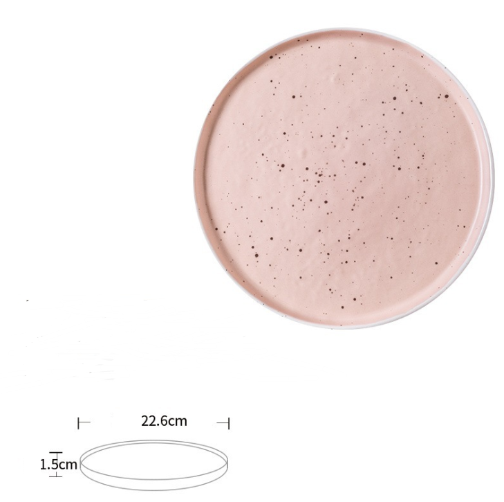 European Ceramic Plate for Steak and Dishes