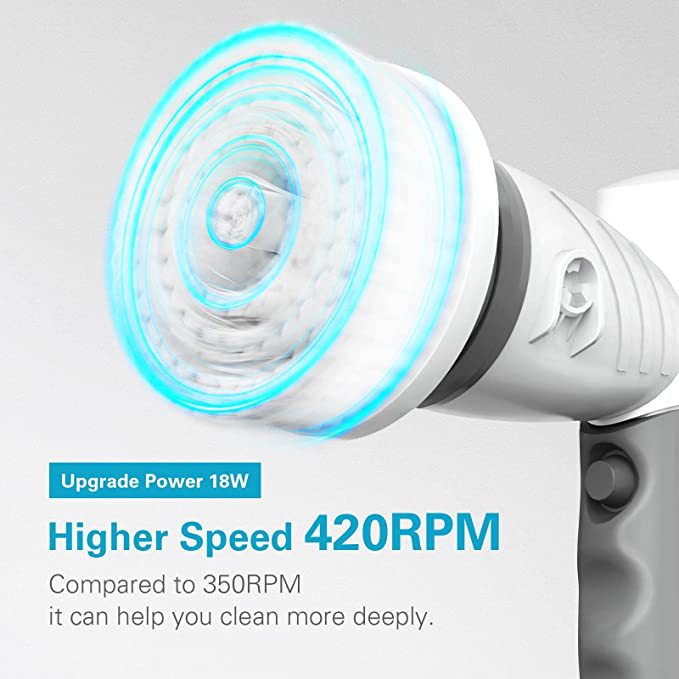 Portable Wireless Electric Cleaning Brush for Home