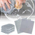 veluvonas 3pcs Upgraded Wire Dishwashing Rag for Wet and Dry Cleaning RagsWire on one Side and Microfiber Cleaning Cloth on The Other2025 Non Scratch Wire dishcloths for Kitchen Cleaning Supplies.