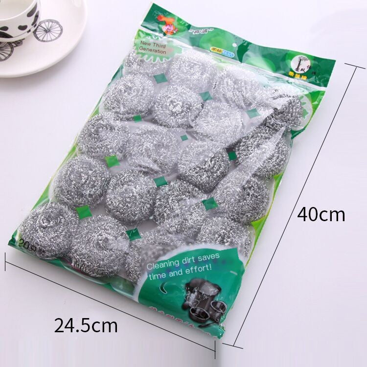 Kitchen Cleaning Supplies - High Zinc Steel Scrubbers