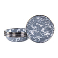 Golden Rabbit Enamelware - Set of 6-4oz Tasting Dishes (Grey Swirl)