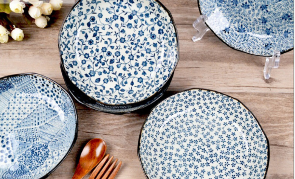 Ceramic Plates for Dishes, Snacks, and Sushi