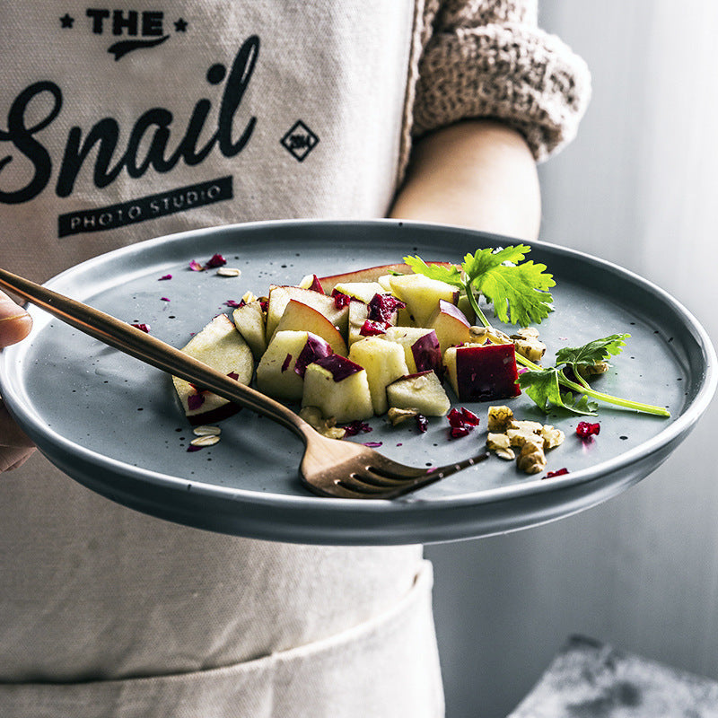 European Ceramic Plate for Steak and Dishes